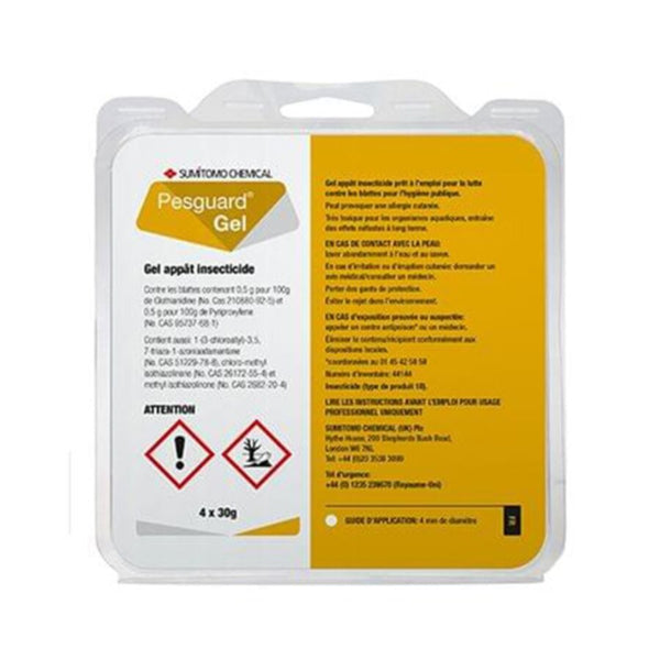 SUMITOMO | Pesguard Gel for Cockroach Insecticide 30g Pack of 4 Pcs | PST-INS-GEL-935-001