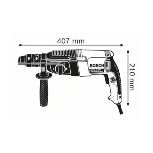 BOSCH | Professional Rotary Hammer with SDS-Plus 230 V 2.9 KG | GBH 2-26 DFR