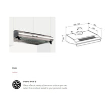 GLEM GAS | Stainless Steel Traditional Cooker Hood 90 Cm | GHC95IX