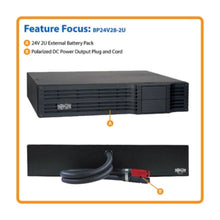 TRIPP LITE | External 2U Rack-Mount Battery Pack For Select UPS Systems 24V DC | BP24V28-2U