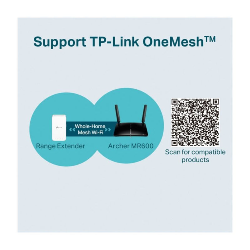 TP-LINK | Archer 4G+ Cat6 AC1200 Wireless Dual Band Gigabit Router | MR600
