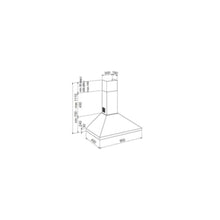 GLEM GAS | Wall Cooker Hood 90 Cm | GHP940IX