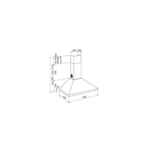 GLEM GAS | Wall Cooker Hood 90 Cm | GHP940IX