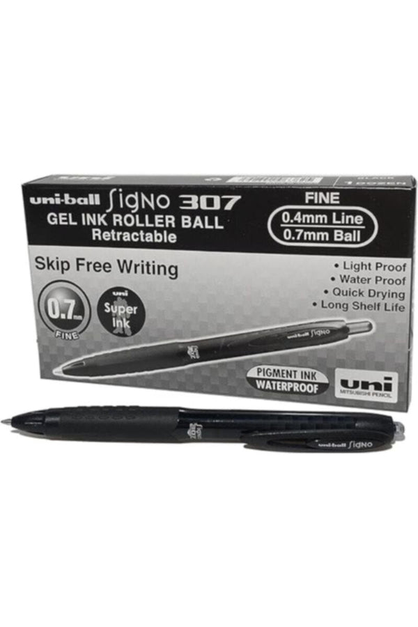 MITSUBISHI | Signo 307 Retractable 0.7 mm Black | MI-UMN307-BK