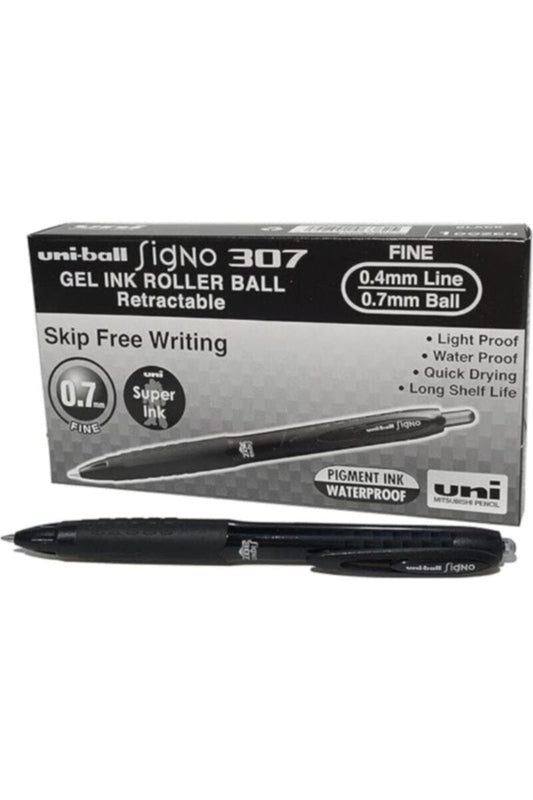 MITSUBISHI | Signo 307 Retractable 0.7 mm Black | MI-UMN307-BK