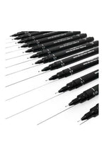 MITSUBISHI | Uni Pin Fine Liner PAC=12ea Black | MI-PIN200-12CBK