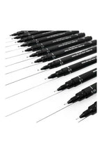 MITSUBISHI | Uni Pin Fine Liner PAC=12ea Black | MI-PIN200-12CBK