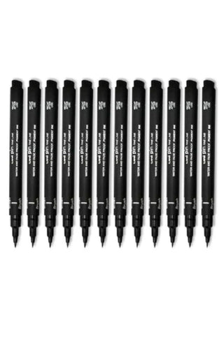 MITSUBISHI | Uni Pin Fine Liner PAC=12ea Black | MI-PIN200-12CBK