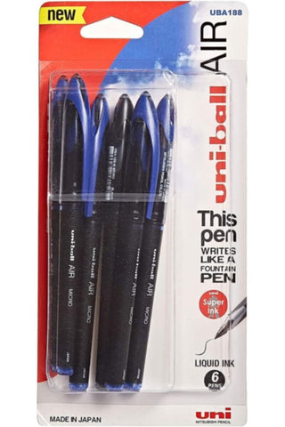 MITSUBISHI | Uniball AIR Micro Pack=06 EA | MI-UBA188M-06C