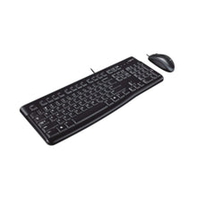 LOGITECH | Corded Desktop Keyboard And Mouse COMBO Black | MK120