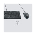 LOGITECH | Corded Desktop Keyboard And Mouse COMBO Black | MK120