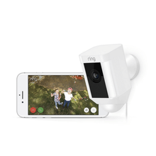 RING | Spotlight Cam 1080p Outdoor Wi-Fi Camera with Night Vision (Wired) White | MMWEISPLI8SH2