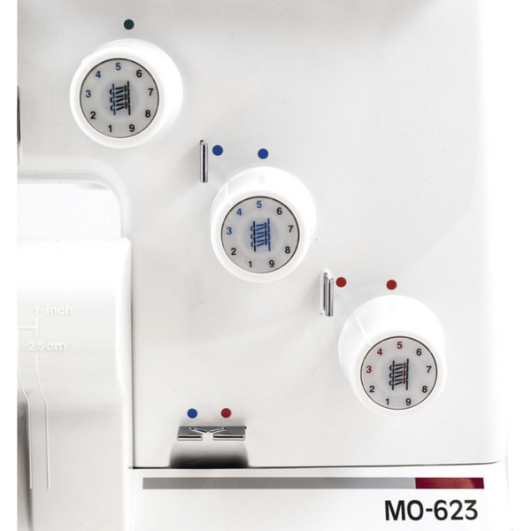 JUKI | 1-Needle, 2/3-Thread Overlock with Rolled Hem Sewing Machine | MO-623