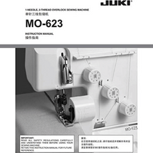 JUKI | 1-Needle, 2/3-Thread Overlock with Rolled Hem Sewing Machine | MO-623