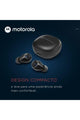 MOTOROLA | Tws Moto 105 True Wireless Bluetooth Earbuds Black | TE0200295