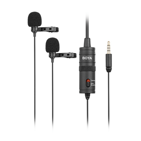 BOYA | BY-M1DM Dual Omni-Directional Lavalier Mic | MOTPIAS000026