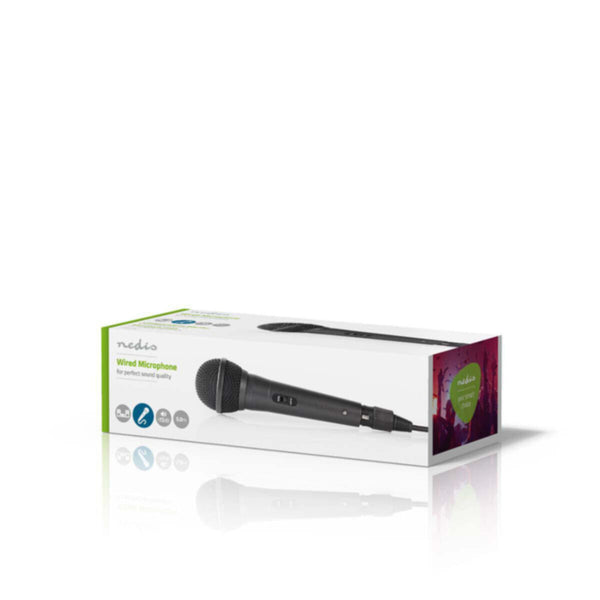 NEDIS | Wired Microphone  -72 dB +/-3 dB Sensitivity, 80 Hz - 14 kHz, 5.0 m | MPWD40BK