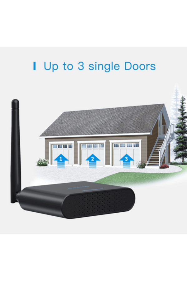 MEROSS | Smart Wi-Fi Garage Door Opener Support 3 Garage Doors | MSG200HK
