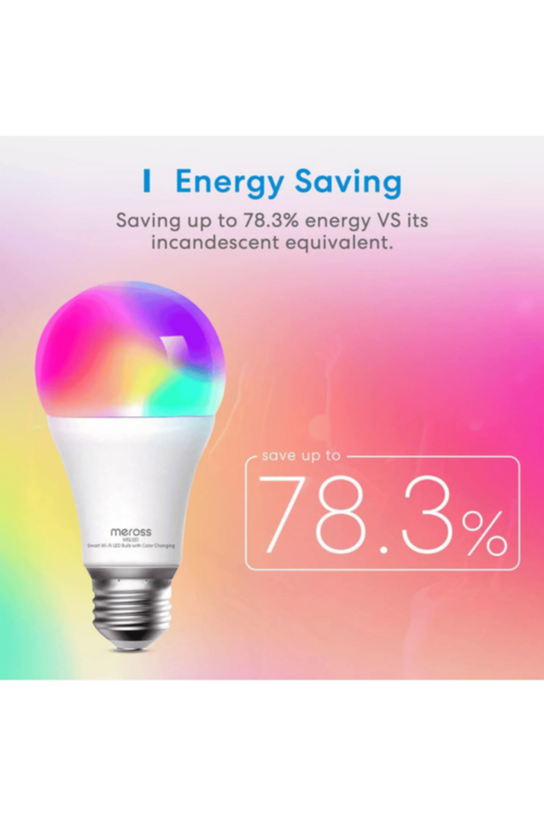 MEROSS | Smart Wi-Fi Led Bulb With RGBW E27 (1 Pack) | MSL120HK