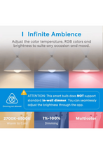 MEROSS | Smart Wi-Fi Led Bulb With RGBW E27 (1 Pack) | MSL120HK