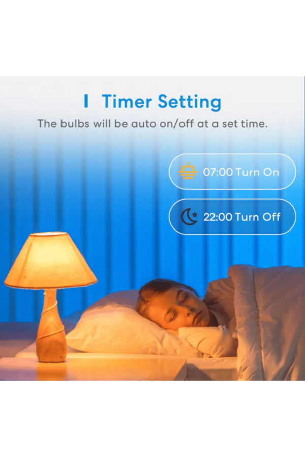 MEROSS | Smart Wi-Fi Led Bulb With RGB E27 (2 Pack) | MSL120HK