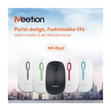 MEETION | 2.4G Wireless Optical Mouse 4 Buttons (Portable - Great for Laptops) | MT-R547