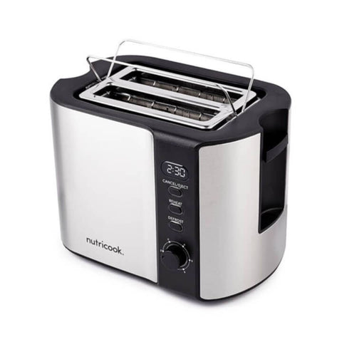 NUTRICOOK | 2-Slice Stainless Steel LED Digital Toaster 800W | NC-T102S