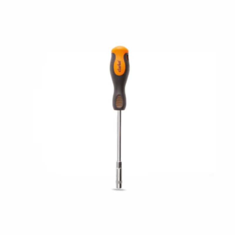 CLARKE | Nut Driver 6mm Orange/Black Soft Handle Chrome Plated | ND6C