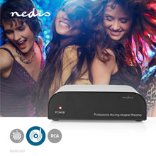 NEDIS | Preamplifier 2 RCA Female Input & 1 RCA Female Output Black | AAMP2402BK
