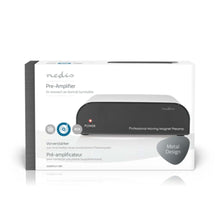 NEDIS | Preamplifier 2 RCA Female Input & 1 RCA Female Output Black | AAMP2402BK