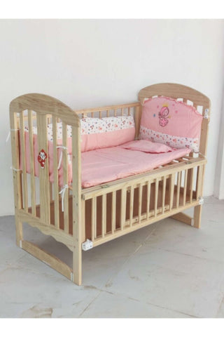 Newborn Crib Bedding Set Light Pink | 293 3