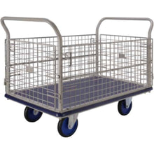 PRESTAR | Platform Trolley Mesh Side-Net Type (Fold Down Long Sides) 500kg | NG407-8