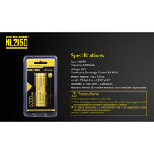 NITECORE | 5000mAh Rechargeable 21700 Battery | NL2150