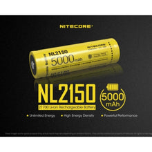 NITECORE | 5000mAh Rechargeable 21700 Battery | NL2150