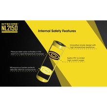 NITECORE | 5000mAh Rechargeable 21700 Battery | NL2150