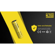 NITECORE | 5000mAh Rechargeable 21700 Battery | NL2150