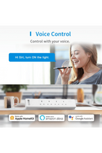 MEROSS | Smart Wi-Fi Surge Protector 4 Ac + 4 Usb Ports | NY425FHK