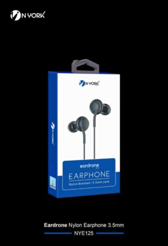NYORK | Eardrone 2.0 Nylon Braided Earphone 3.5Mm Jack | NYE-125
