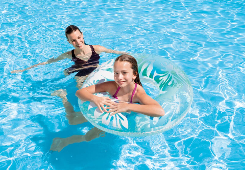INTEX | Clear Tropical Color Inflatable Pool Swim Tubes - Assorted Colors | 42159251