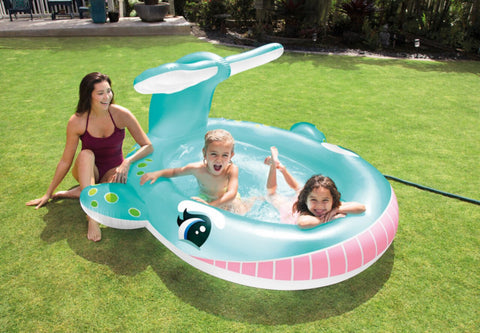 INTEX | Whale Inflatable Spray Kiddie Pool | 42157440