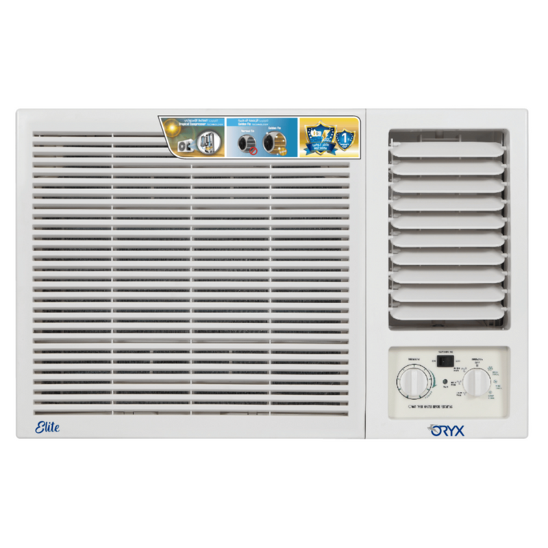ORYX | ELITE Window AC 1.5Ton , BTU 18423, 5 Star, Cool only, Rotary, R410A Gas, Golden Fins Technology | OXAWI-18C41-ECL