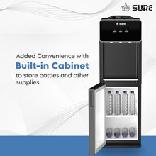SURE | 3 Tap Top Loading Water Dispenser with SS Cabinet | OUDIS-B5