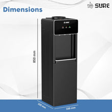 SURE | 3 Tap Top Loading Water Dispenser with SS Cabinet | OUDIS-B5