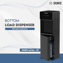 SURE | 3 Tap Bottom Loading Water Dispenser 5Ltrs Black | OUDIS â€“ B7