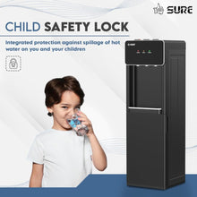 SURE | 3 Tap Bottom Loading Water Dispenser 5Ltrs Black | OUDIS â€“ B7