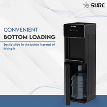 SURE | 3 Tap Bottom Loading Water Dispenser 5Ltrs Black | OUDIS â€“ B7
