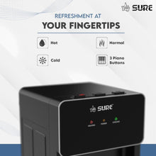 SURE | 3 Tap Bottom Loading Water Dispenser 5Ltrs Black | OUDIS â€“ B7