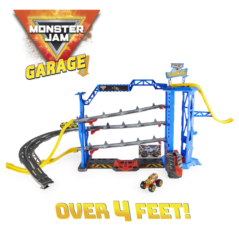Monster Jam Garage Playset and Storage with Exclusive Grave Digger Monster Truck | IBD106TOY02712