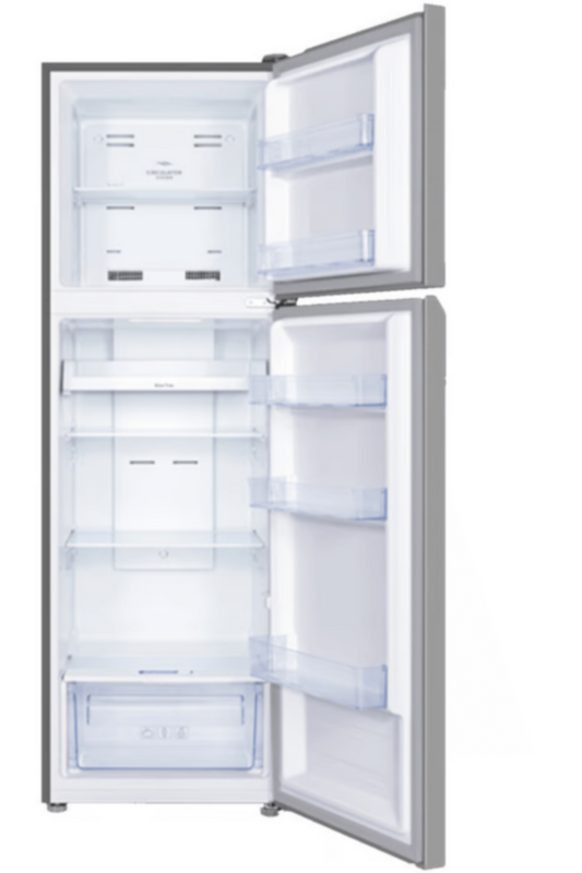 TCL | Top Mount 324Ltr Double Door Refrigerator Inox Finish Powe Cool & Power Freez | P324TMN