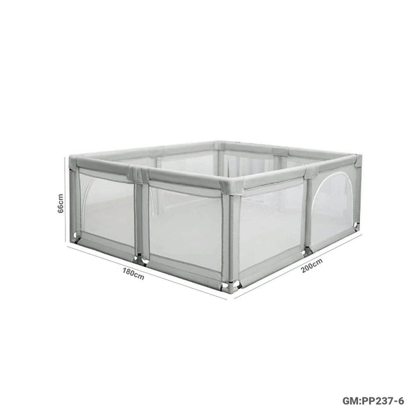 XXL Baby Playpen 200×180×66cm Safe Indoor Play Yard for Toddlers | GM:PP237-6